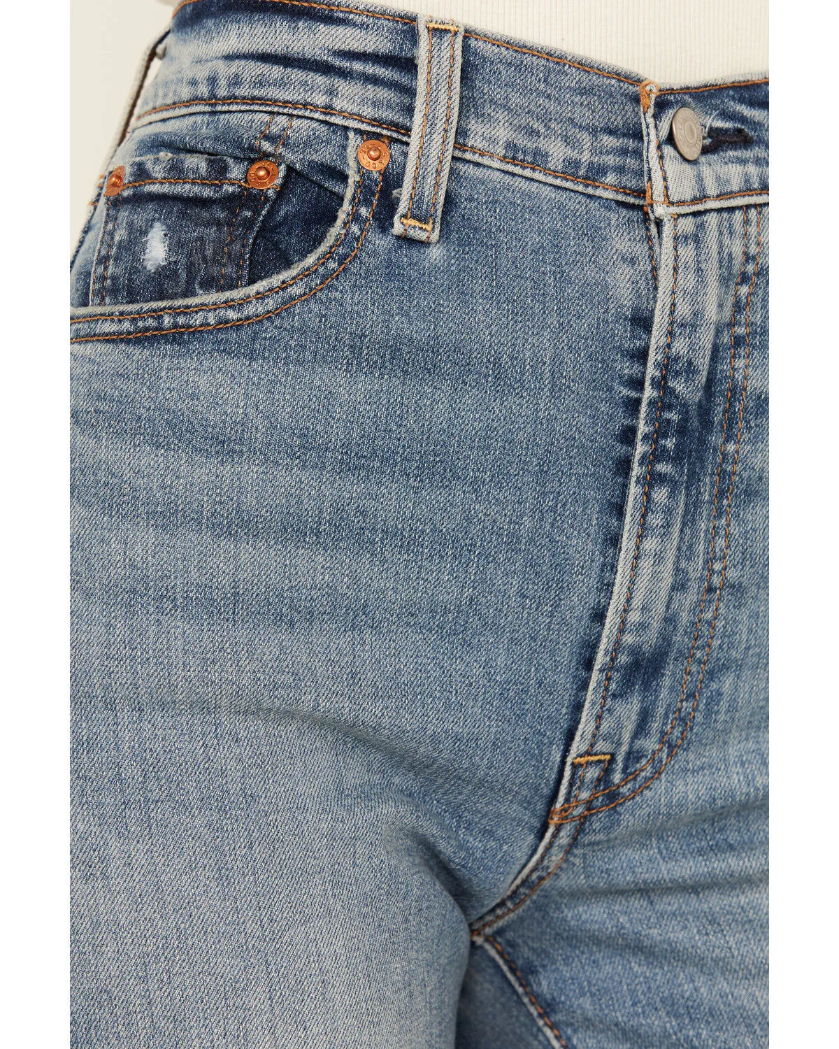 Product Name:  Levi's Women's Light Wash High Rise Slim Stretch Bell Jeans