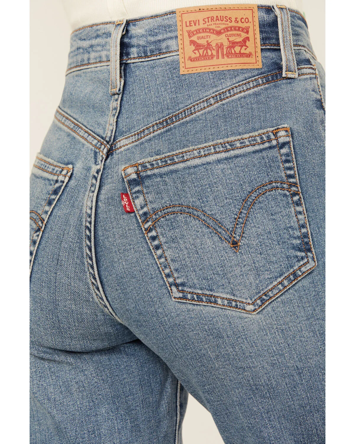 Product Name:  Levi's Women's Light Wash High Rise Slim Stretch Bell Jeans