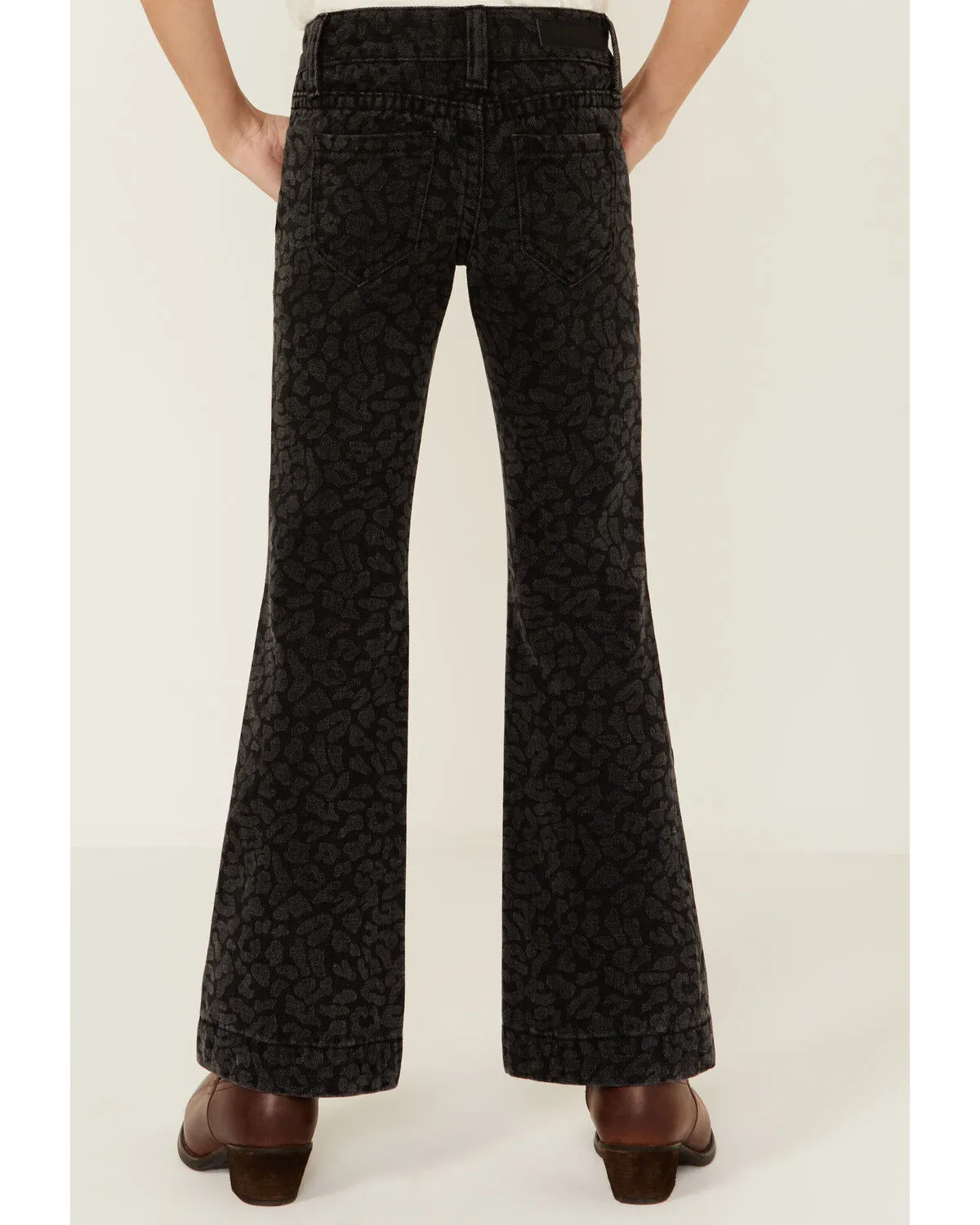 Product Name:  Rock & Roll Denim Girls' Cheetah Print Trouser Jeans