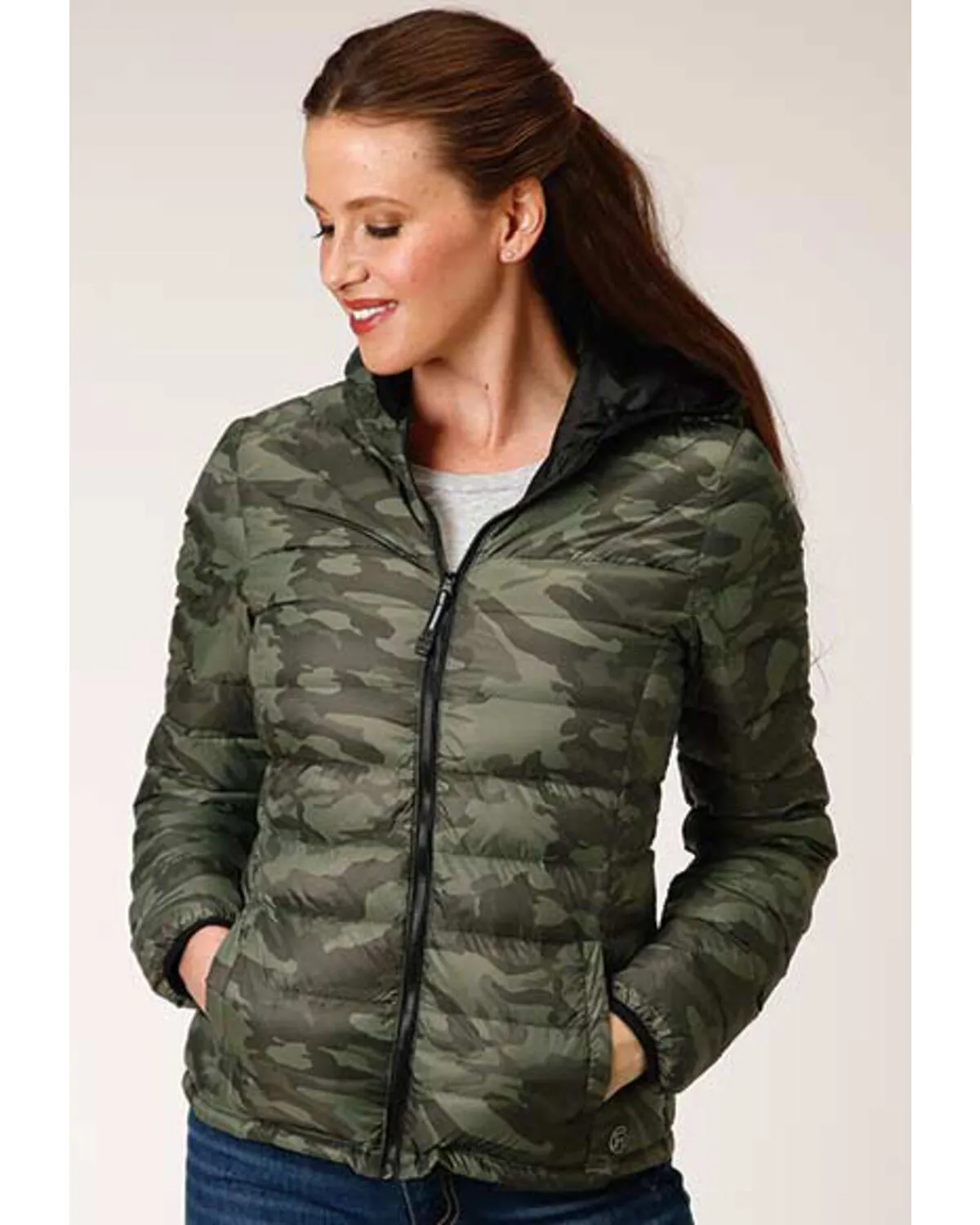 Product Name:  Roper Women's Camo Quilted Puffer Hooded Jacket