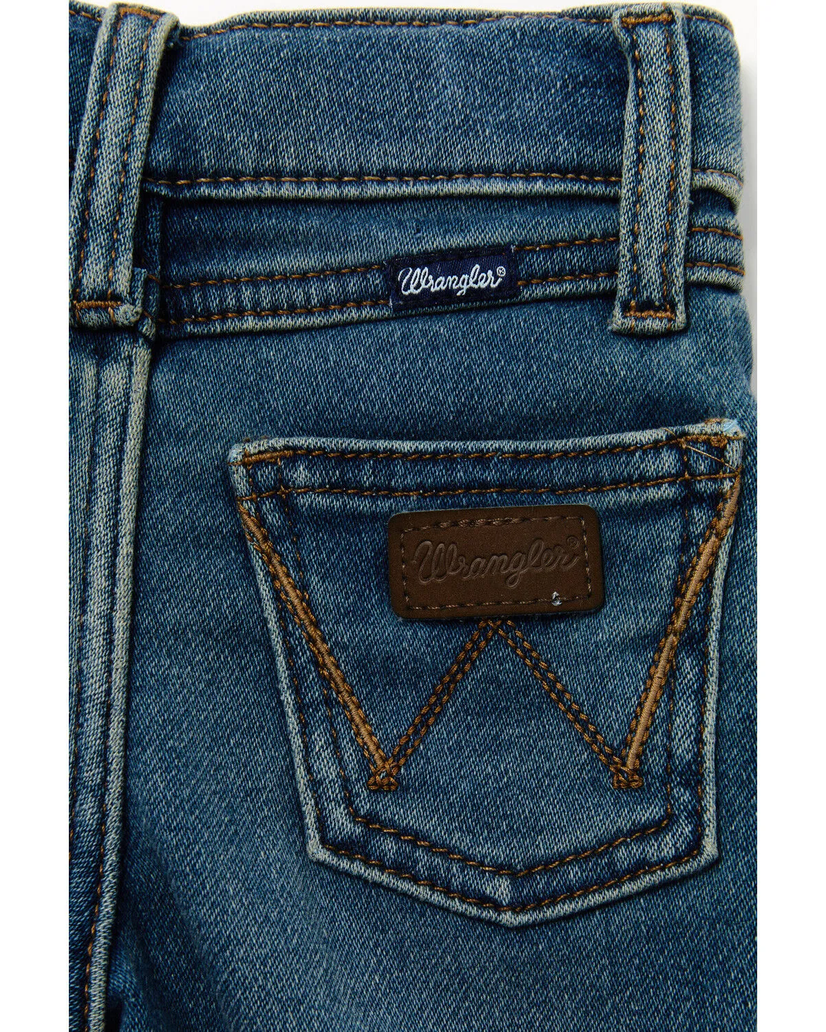 Product Name:  Wrangler Infant Boys' Medium Wash Knit Straight Denim Jeans