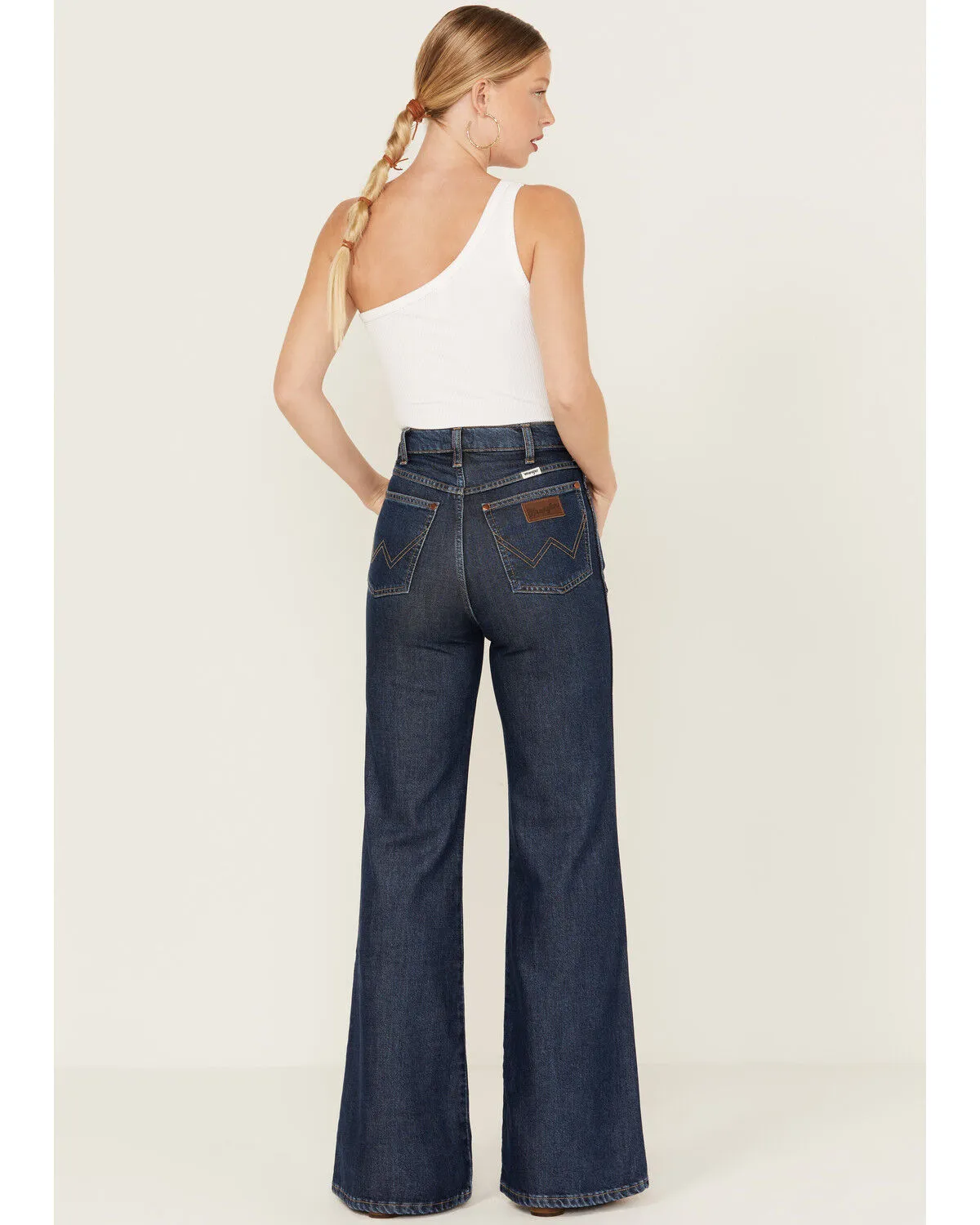 Product Name:  Wrangler Women's Wanderer High Rise Wide Leg Stretch Denim Jeans