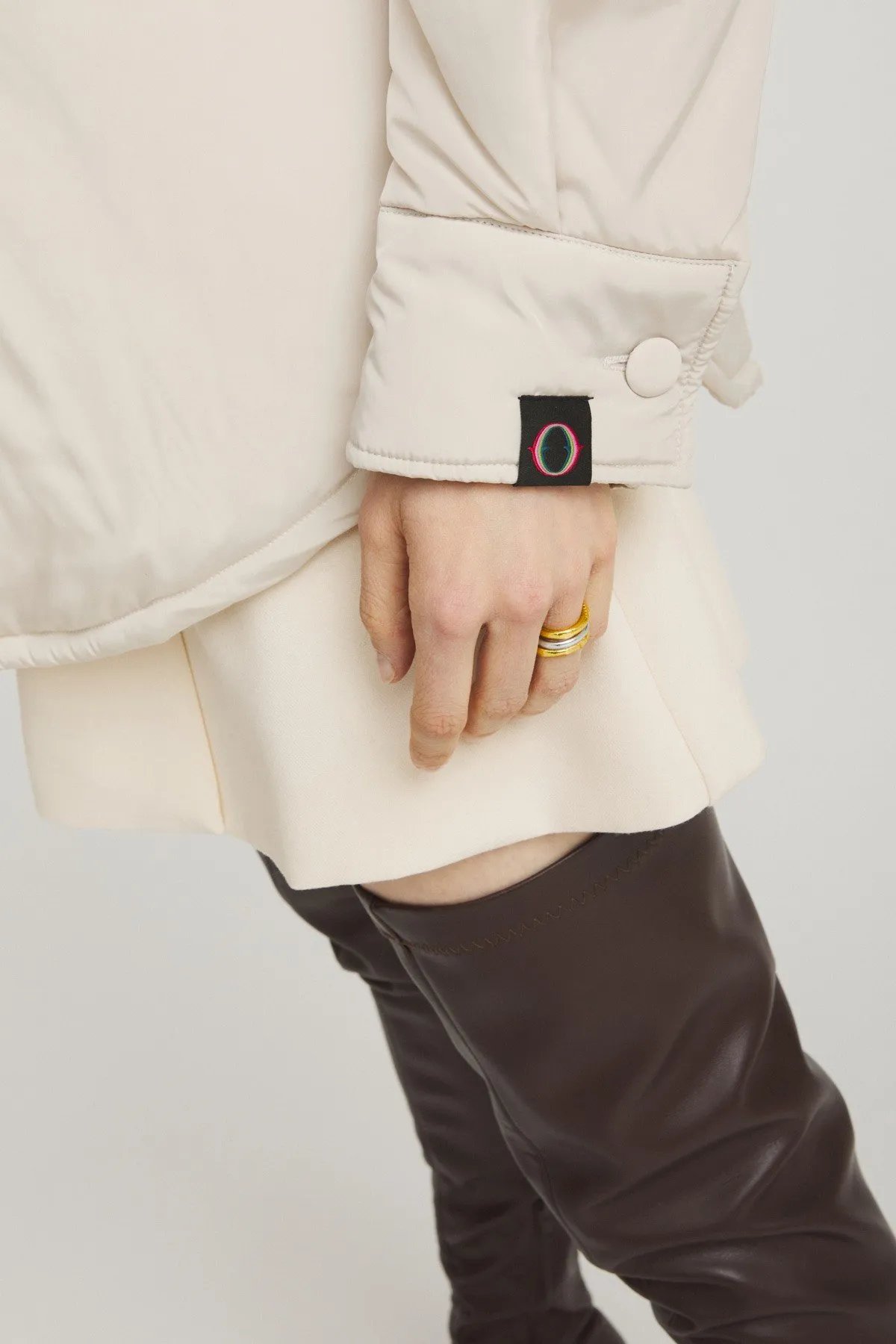 Puffer shirt jacket