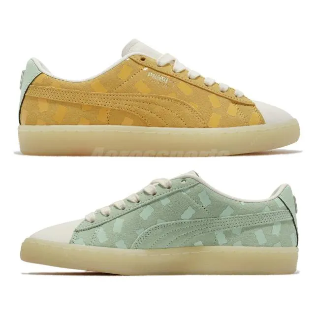 Puma Suede Wns Mix Haribo Whisper White Khaki Green Sued...