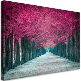 Quadro su tela, Avenue of Pink Trees