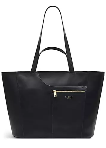 Radley London Black Pockets Icon Large Ziptop Tote Bag | Grattan