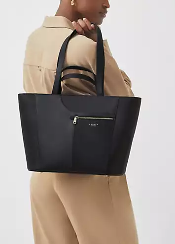 Radley London Black Pockets Icon Large Ziptop Tote Bag | Grattan