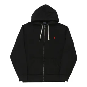Ralph Lauren Hoodie - Large Black Cotton Blend