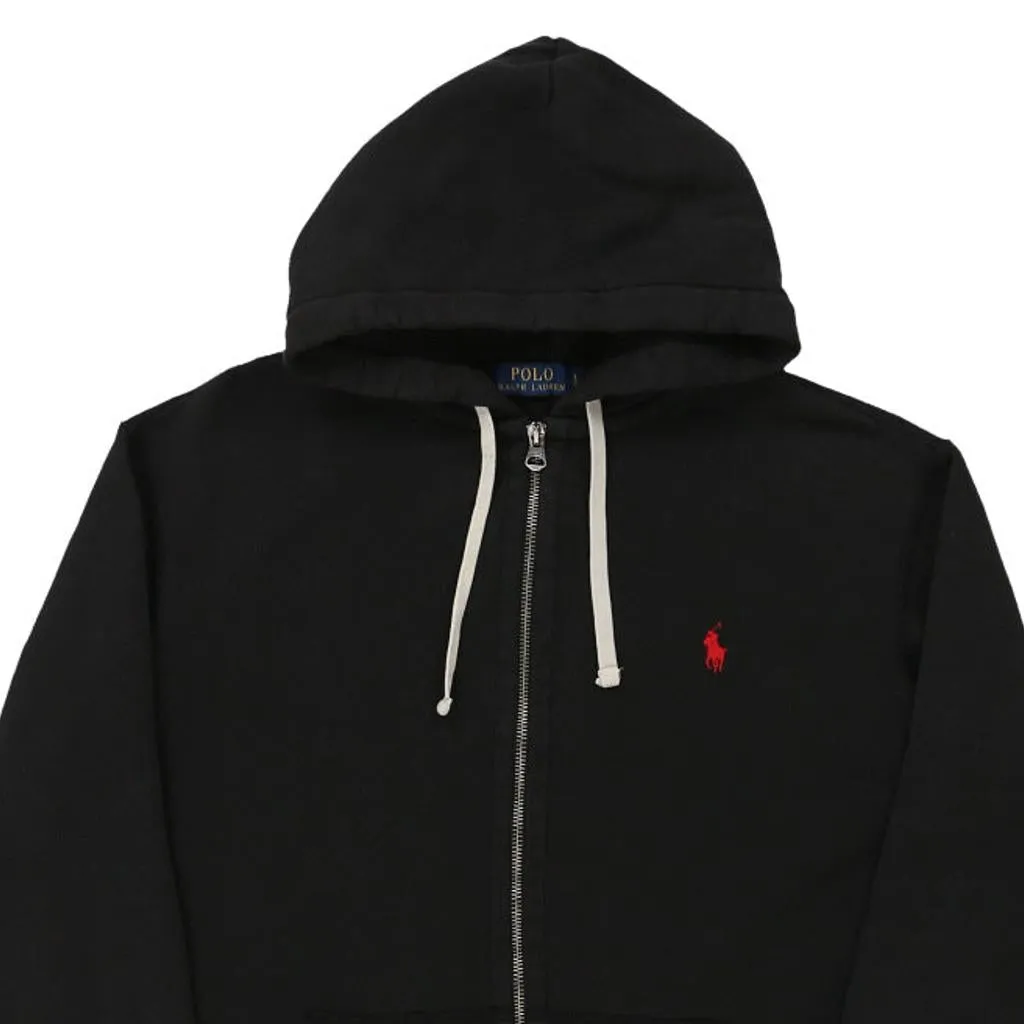 Ralph Lauren Hoodie - Large Black Cotton Blend