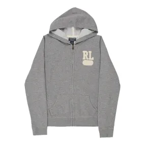 Ralph Lauren Hoodie - Large Grey Cotton Blend