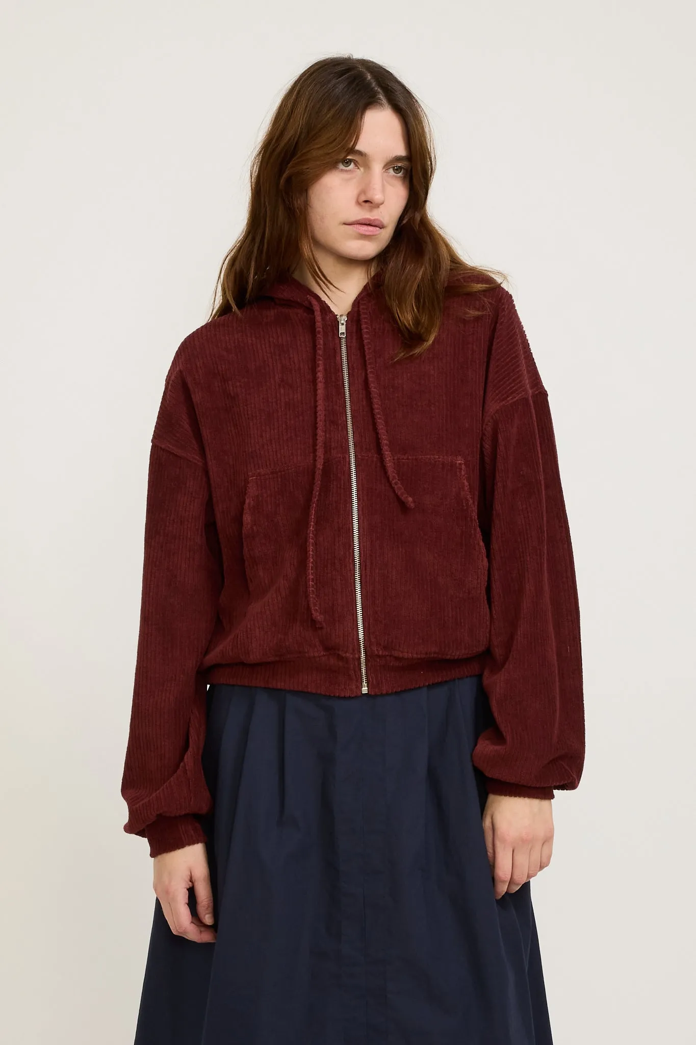 Ran Hoodie Aster Brown Red