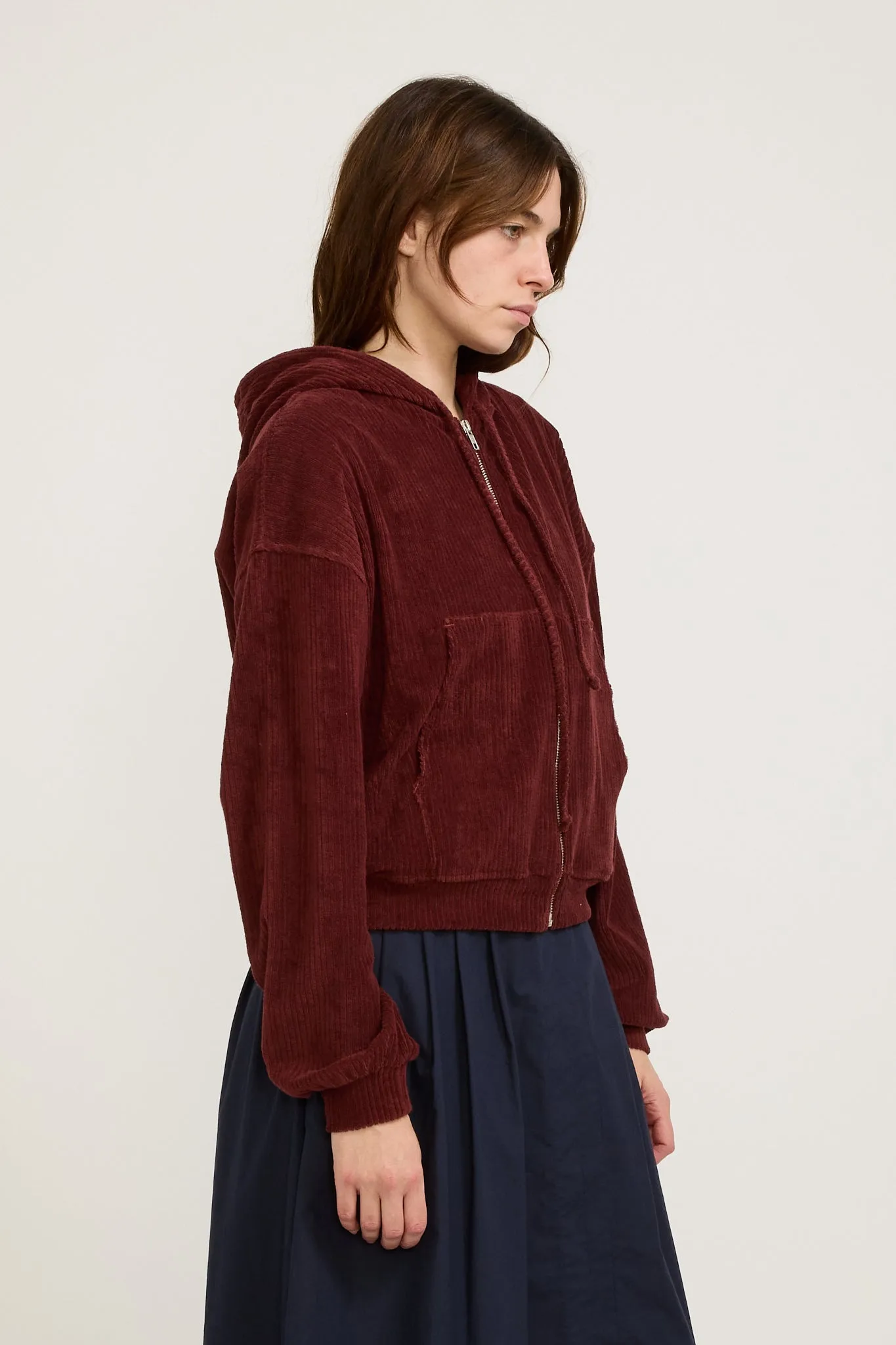 Ran Hoodie Aster Brown Red