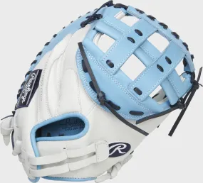 Rawlings Liberty Advanced 34 Fastpitch Catcher's Mitt - Columbia Blue