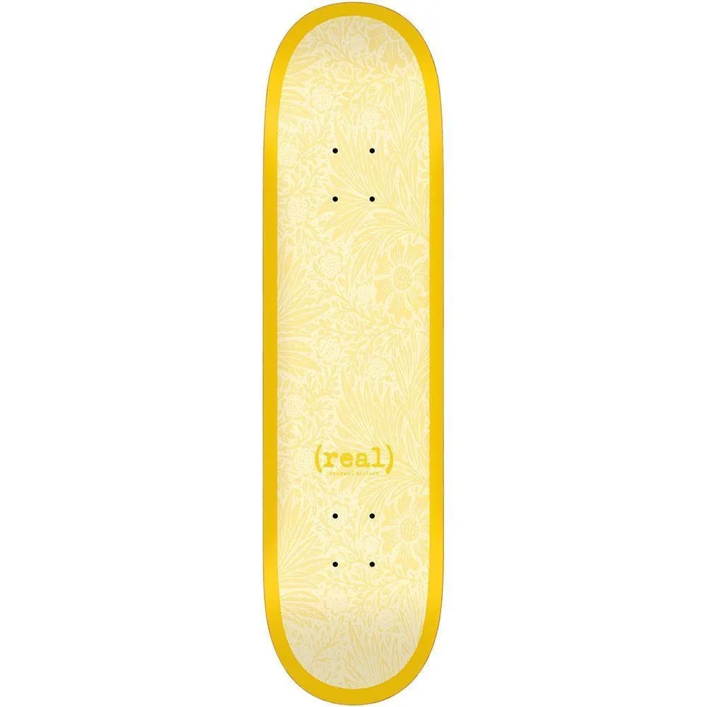 Real Flowers Renewal Skateboard Deck Yellow 8.38