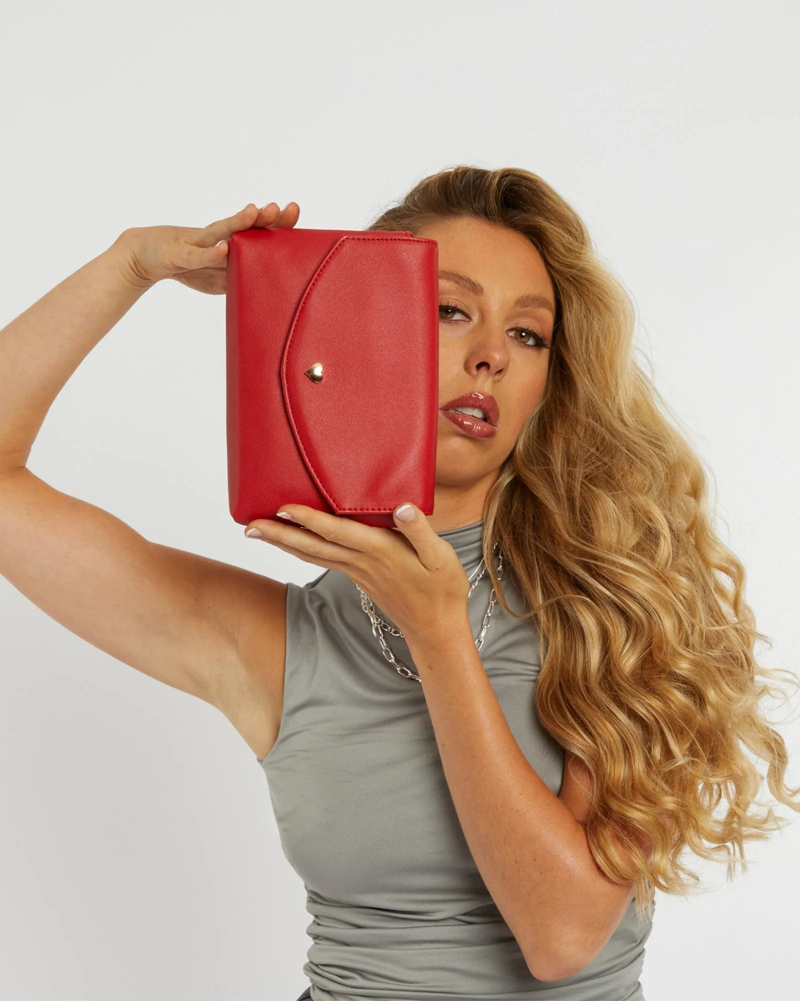 Red Sydney Envelope Crossbody Bag