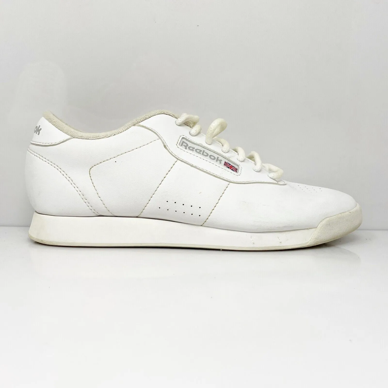 Reebok Womens Classic Princess 30500 White Casual Shoes Sneakers Size 8 D