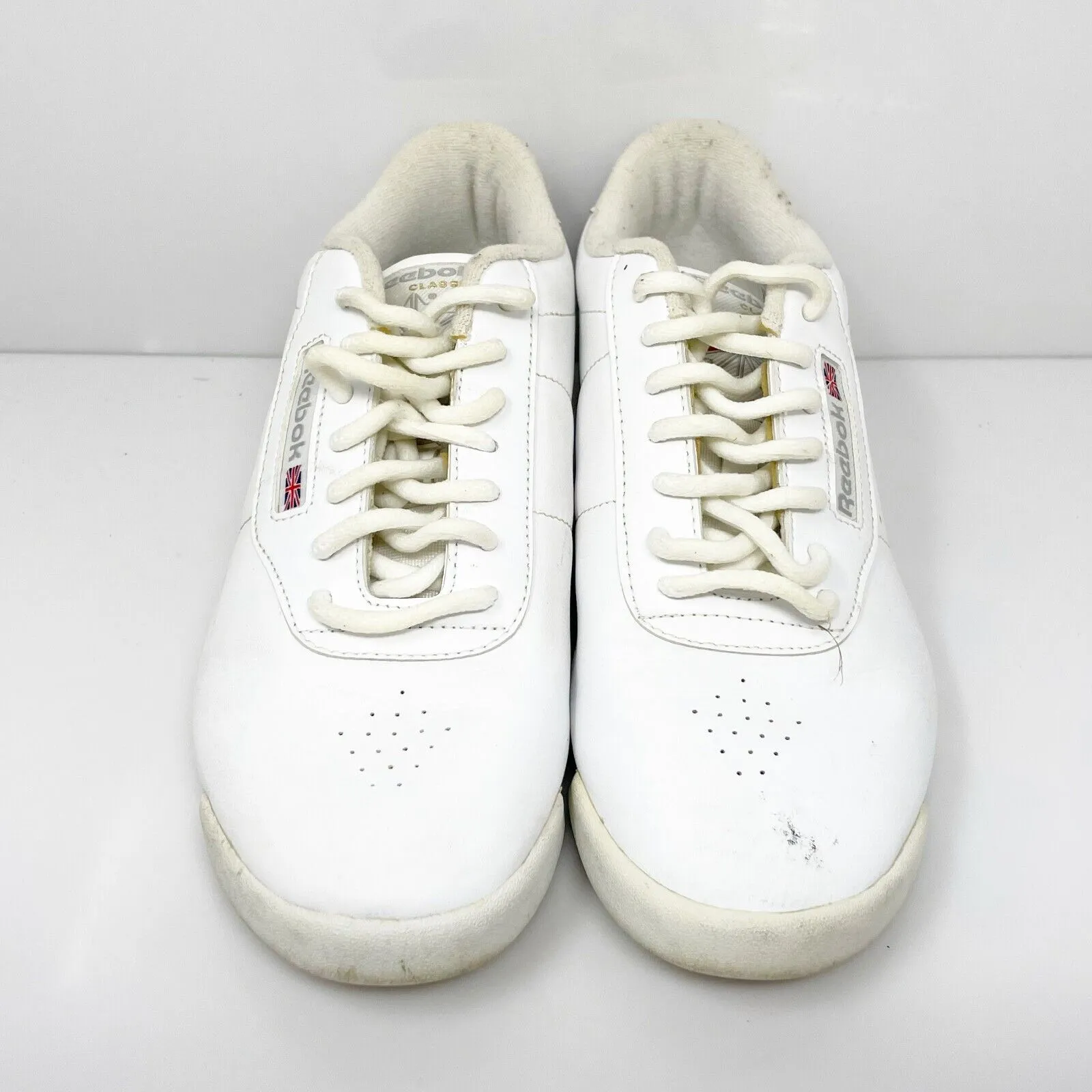 Reebok Womens Classic Princess 30500 White Casual Shoes Sneakers Size 8 D