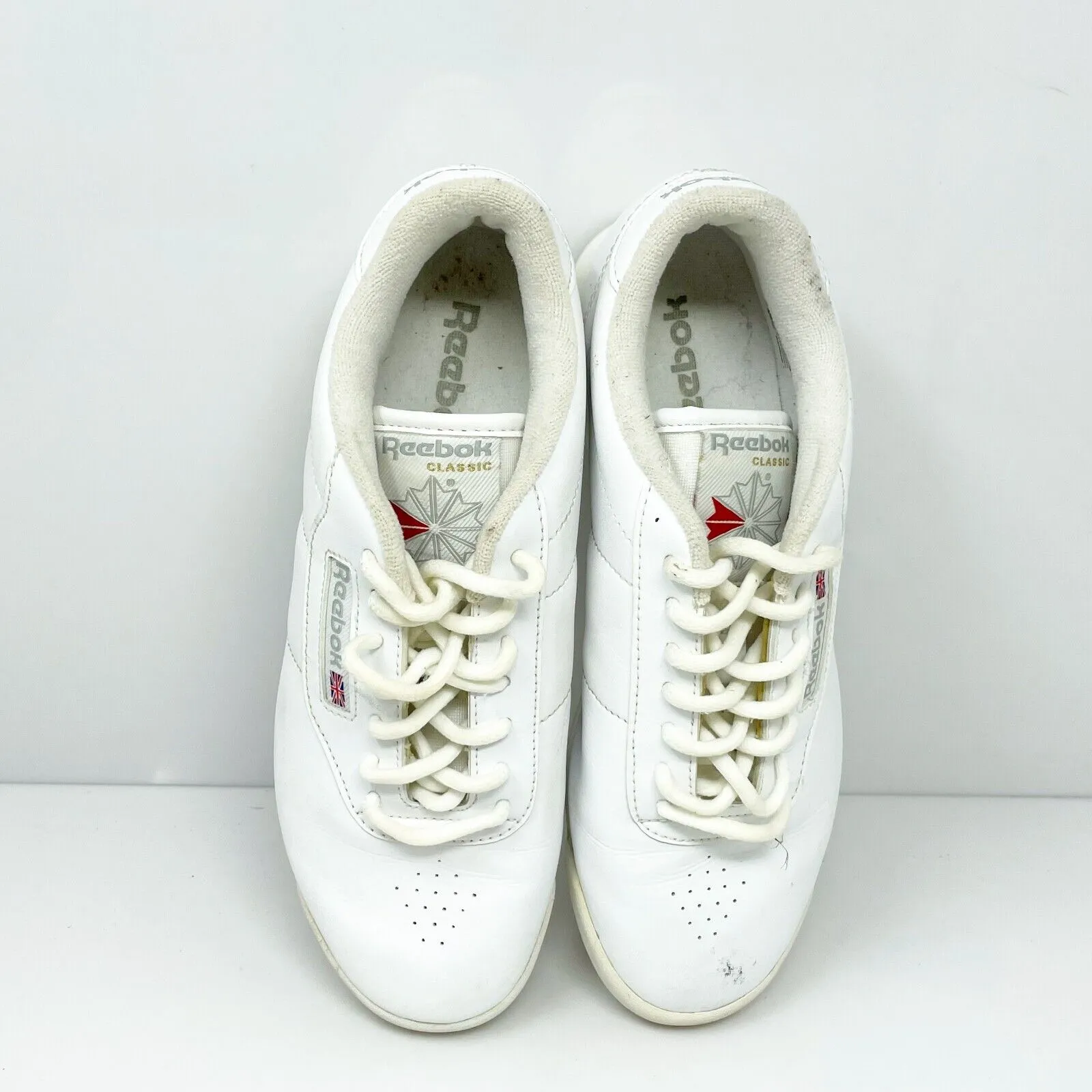 Reebok Womens Classic Princess 30500 White Casual Shoes Sneakers Size 8 D