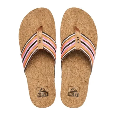 Reef Womens Cushion Strand Sandals - Smoothie Stripe