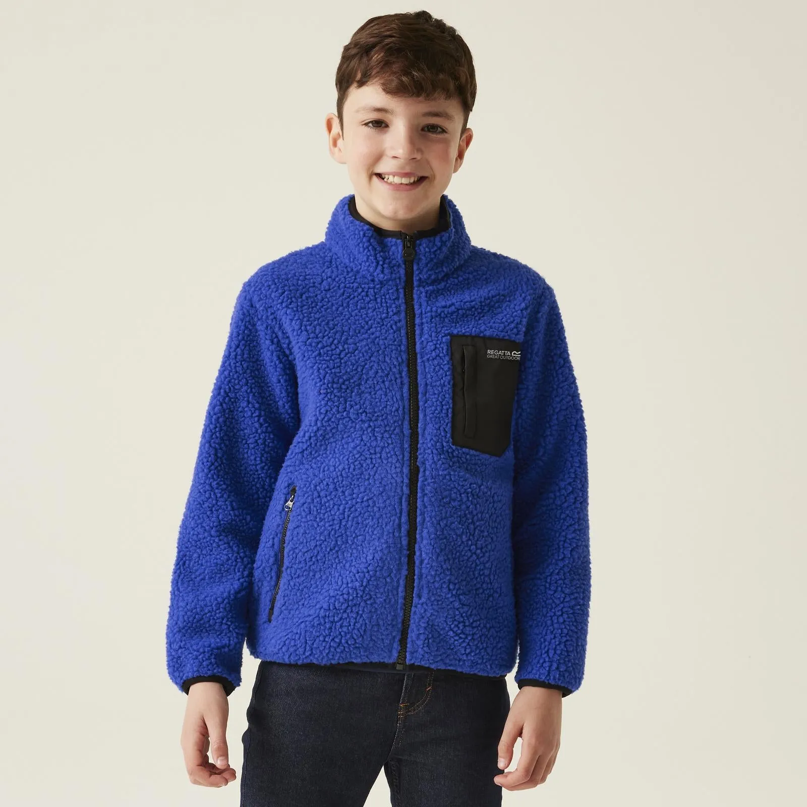 Regatta Kids Frankie Full Zip Outdoor Borg Fleece Jacket