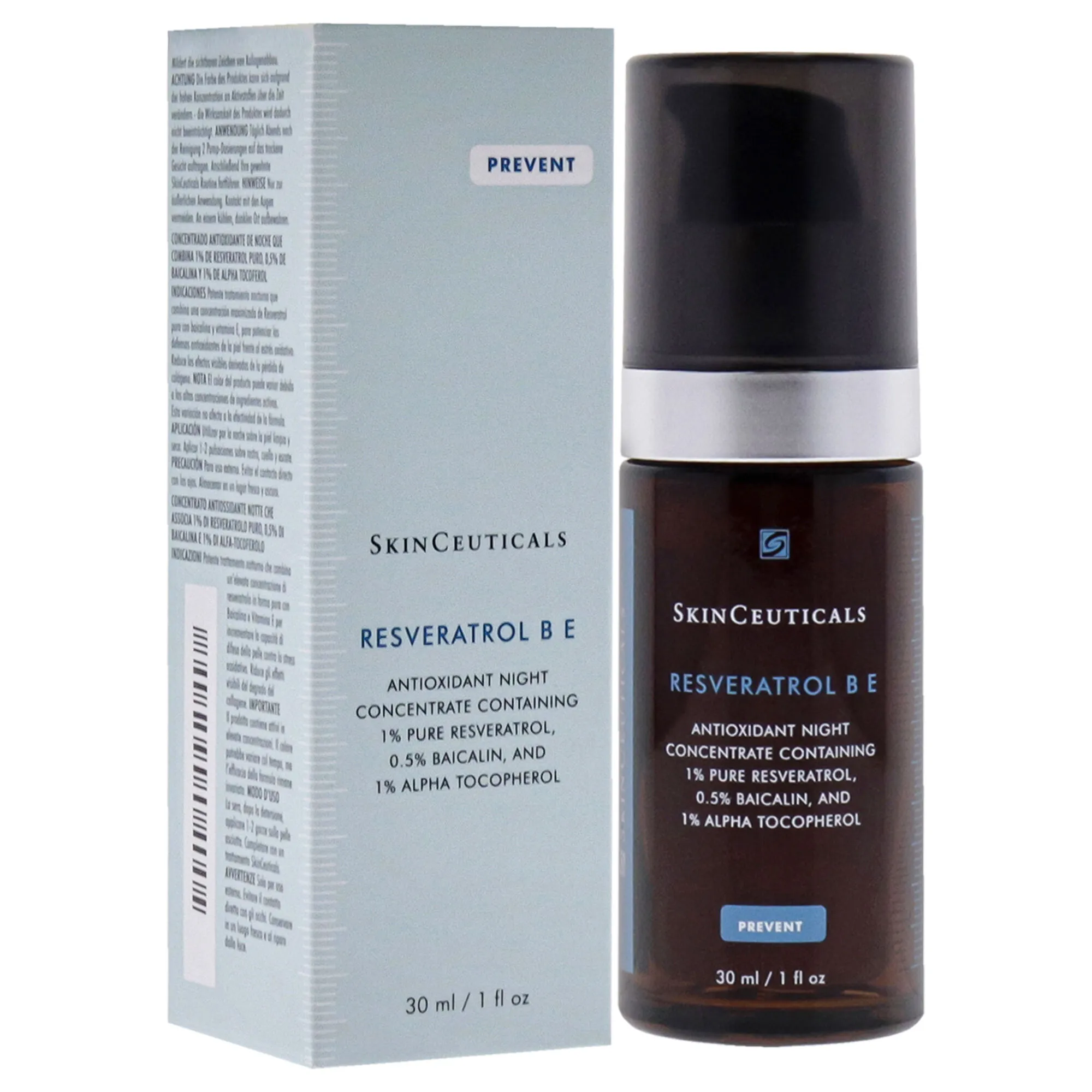 Resveratrol B E Antioxidant Night by SkinCeuticals for Unisex - 1 oz Serum
