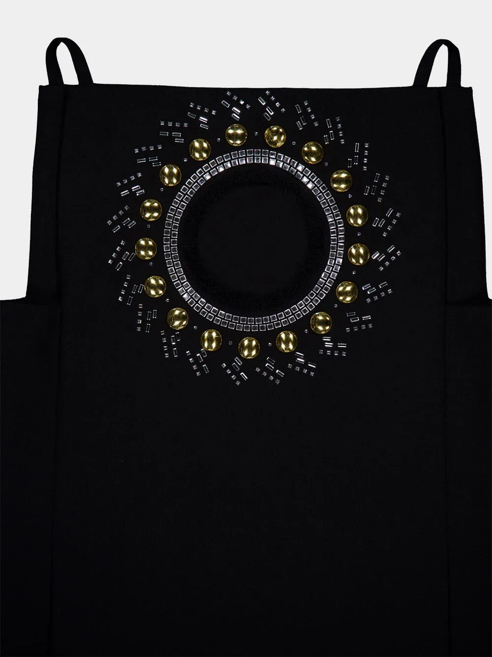 Rhinestone-Embellished Sleeveless Top