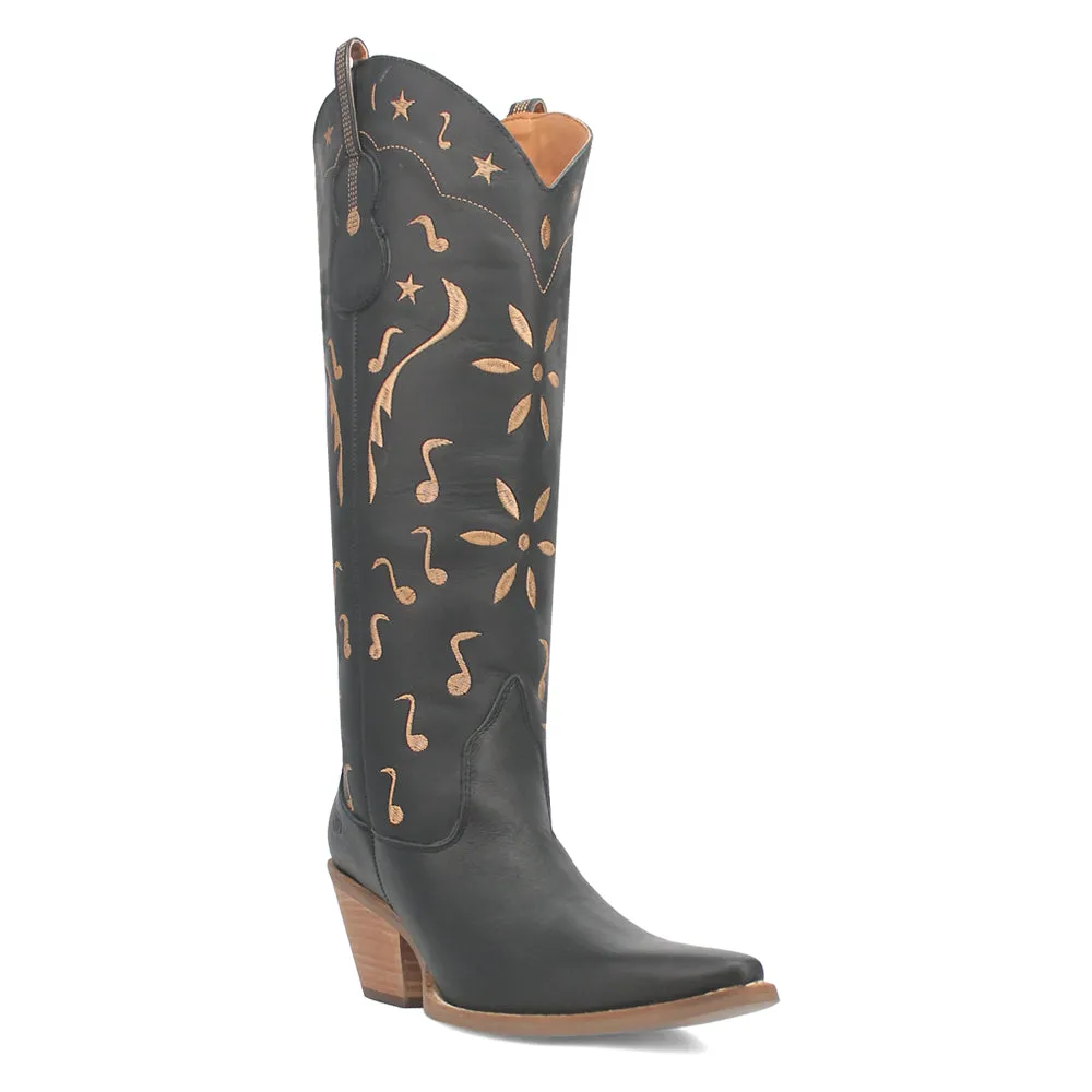 Rhymin Embroidered Snip Toe Cowboy Boots