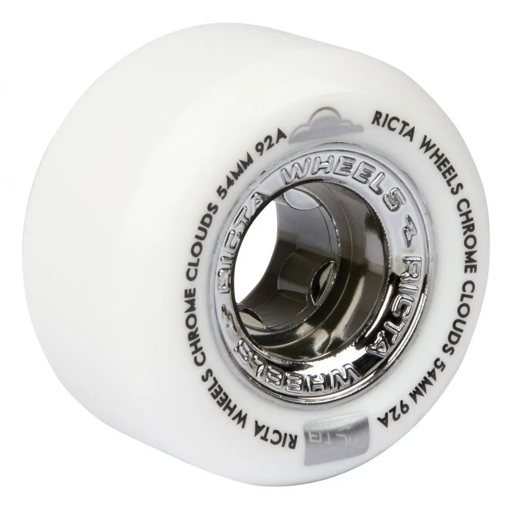 Ricta Chrome Clouds Black Skateboard Wheels 92a Black 54mm