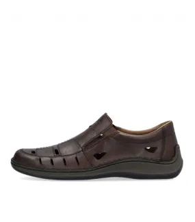 Rieker Leather Loafers- Brown 05254-25