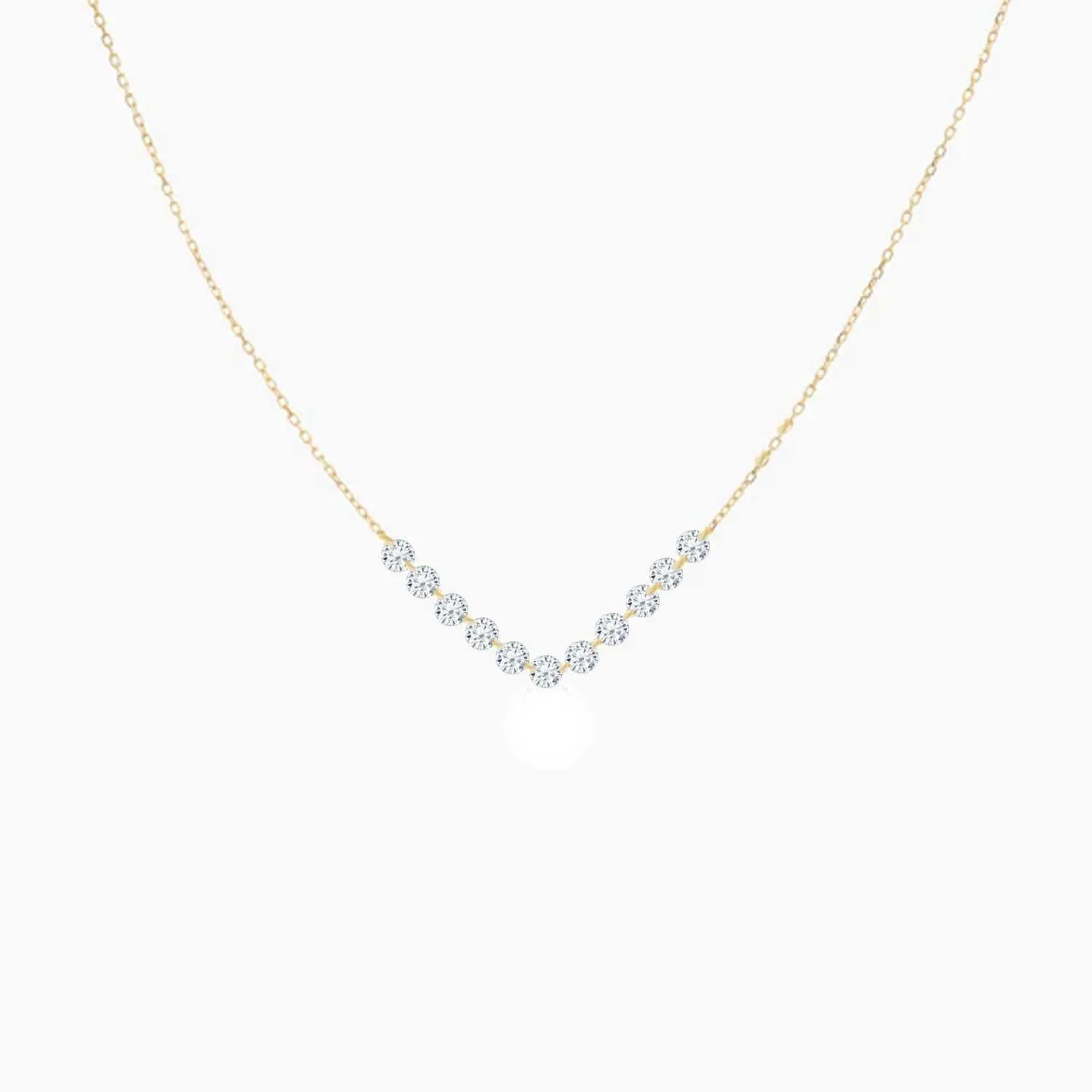 Rising Star Diamond Tennis Necklace (Demi)