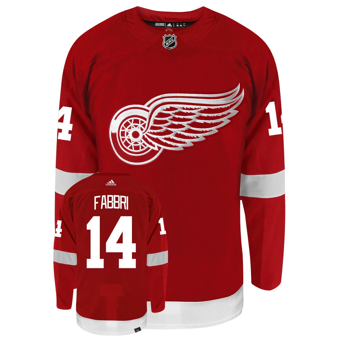 Robby Fabbri Detroit Red Wings Adidas Primegreen Authentic NHL Hockey Jersey     