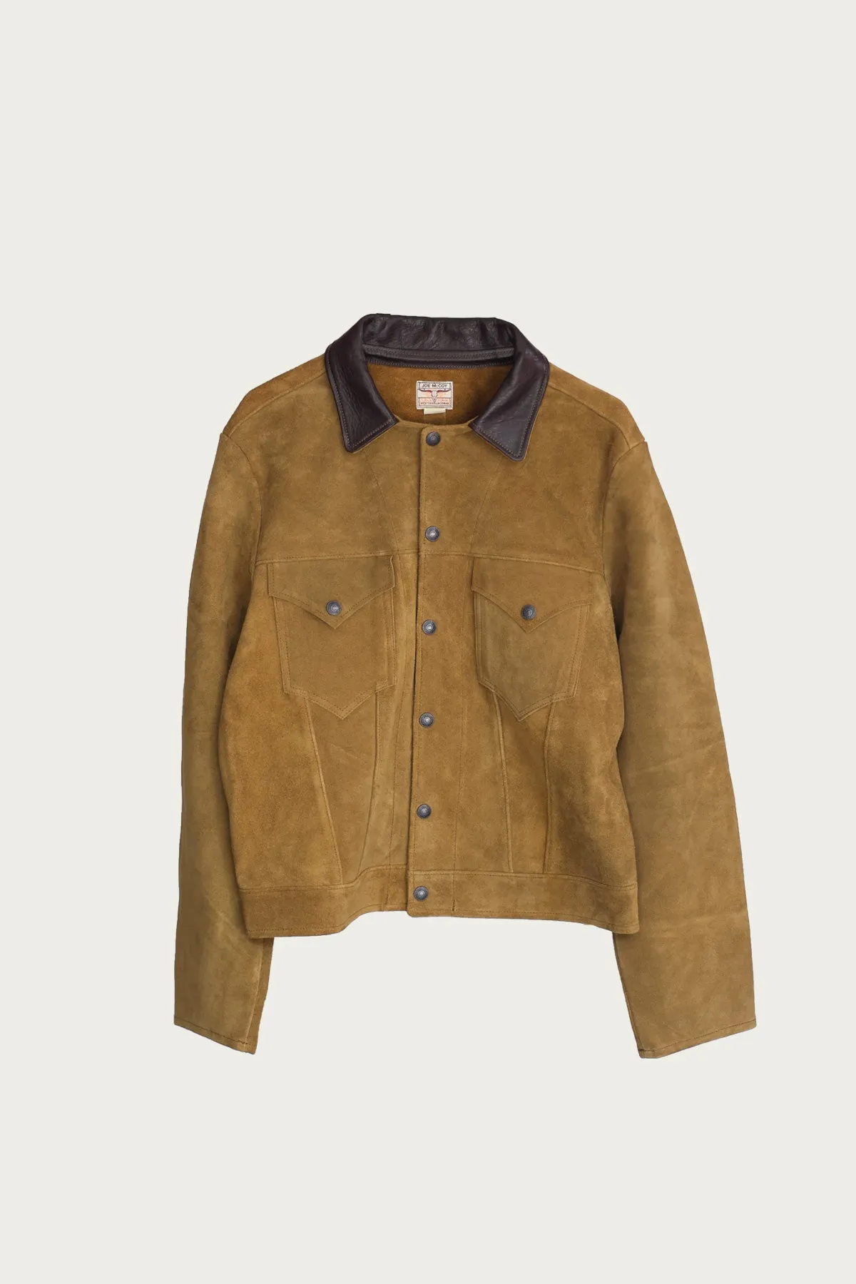 Rough Out Leather Western Jacket - Tan