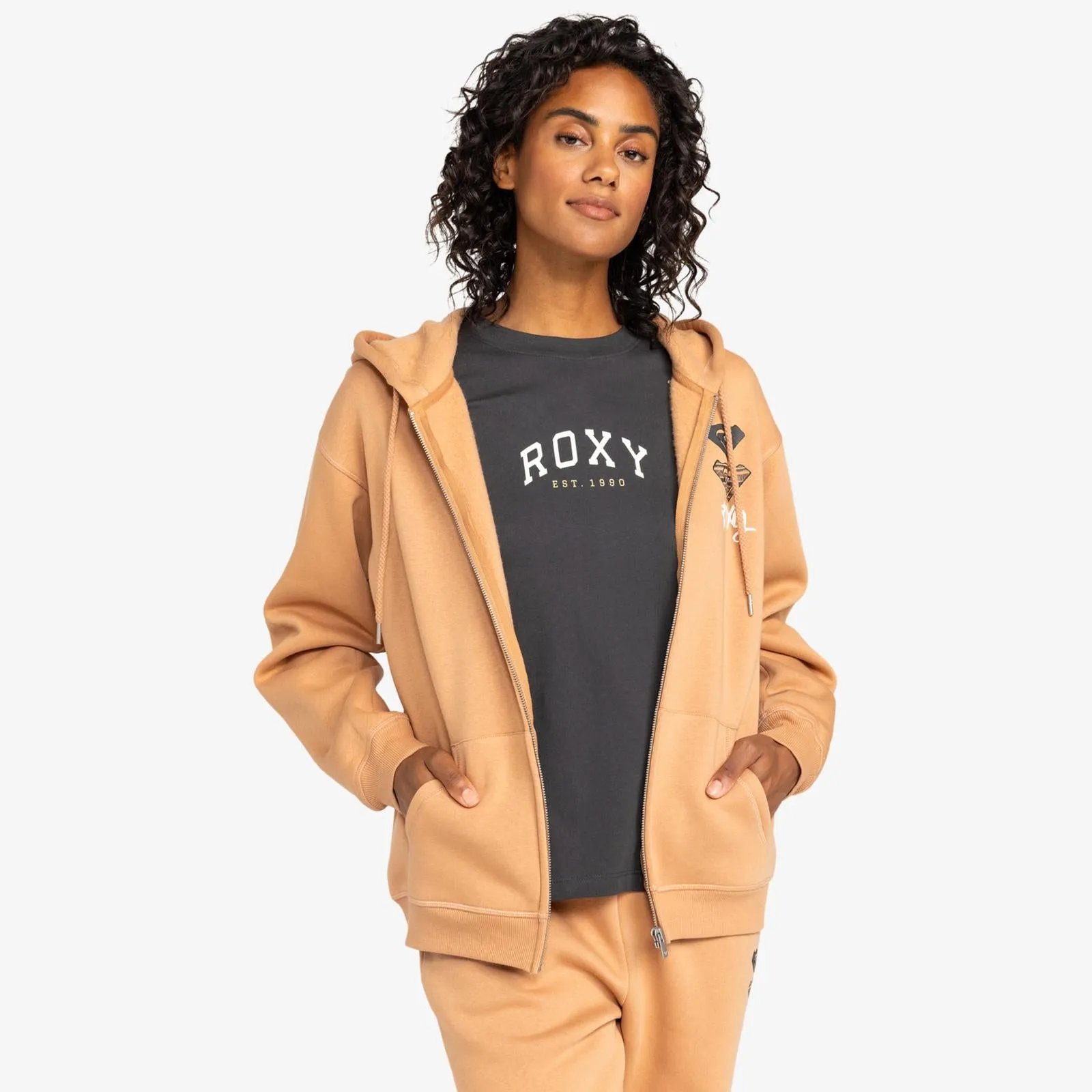 Roxy Womens Surf Stoked Zip Up Hoodie