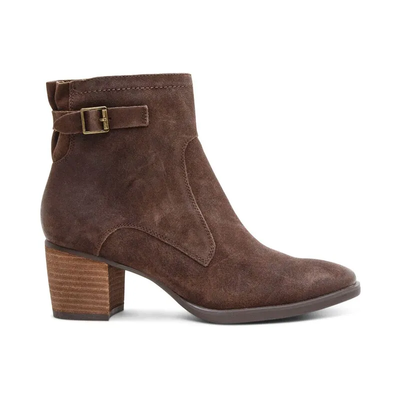  Rubi Buckle Boot in Dark Brown  