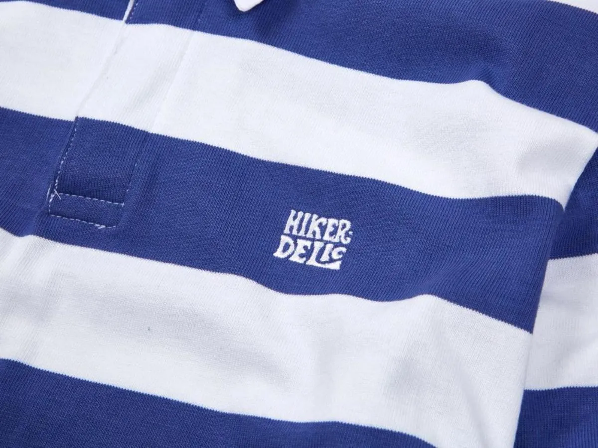 Rugby Polo - Dark Lilac / White