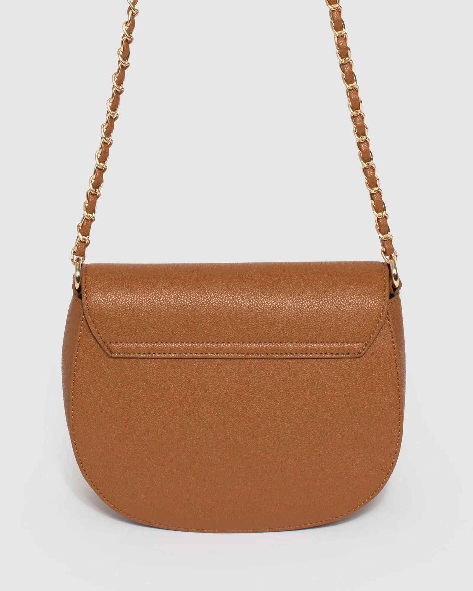 Sadie Tan Saddle Crossbody Bag