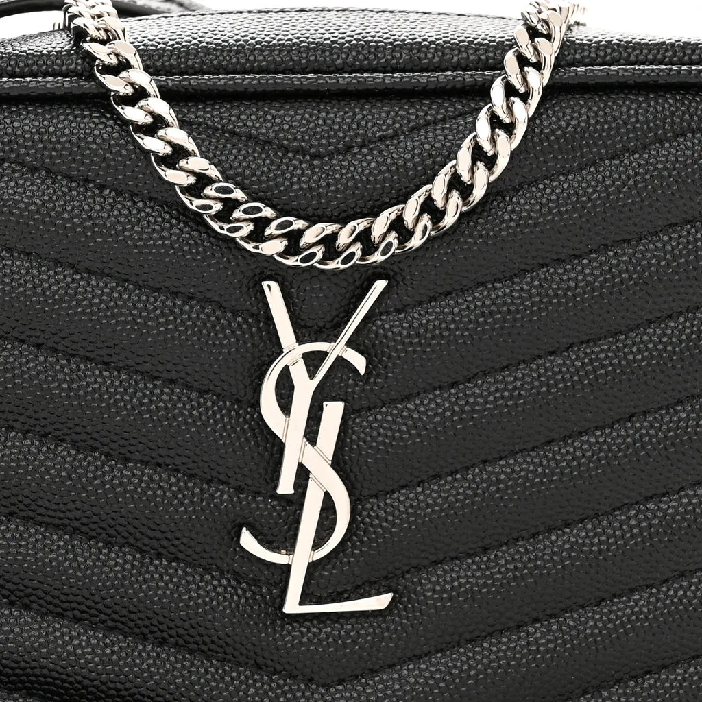 SAINT LAURENT GRAIN DE POUDRE MINI LOU CAMERA BAG