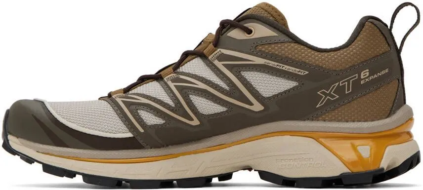 Salomon Beige & Khaki XT-6 Expanse Sneakers