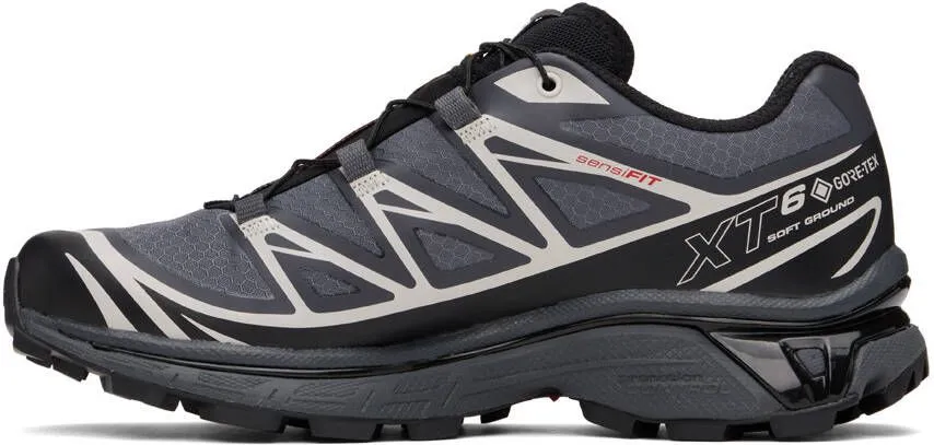 Salomon Black & Gray XT-6 Sneakers