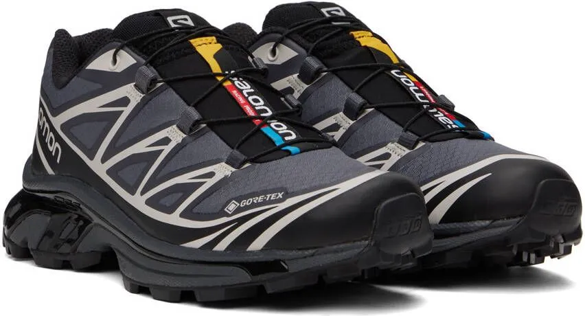 Salomon Black & Gray XT-6 Sneakers