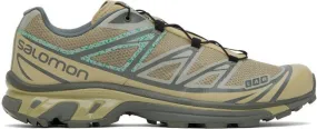 Salomon Taupe & Gray XT-6 Mindful Sneakers