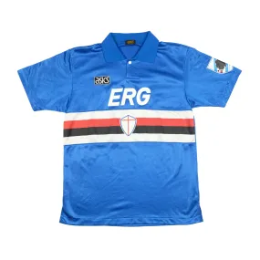 Sampdoria Original Asics 1993/1994 Home Vintage Football Shirt Medium