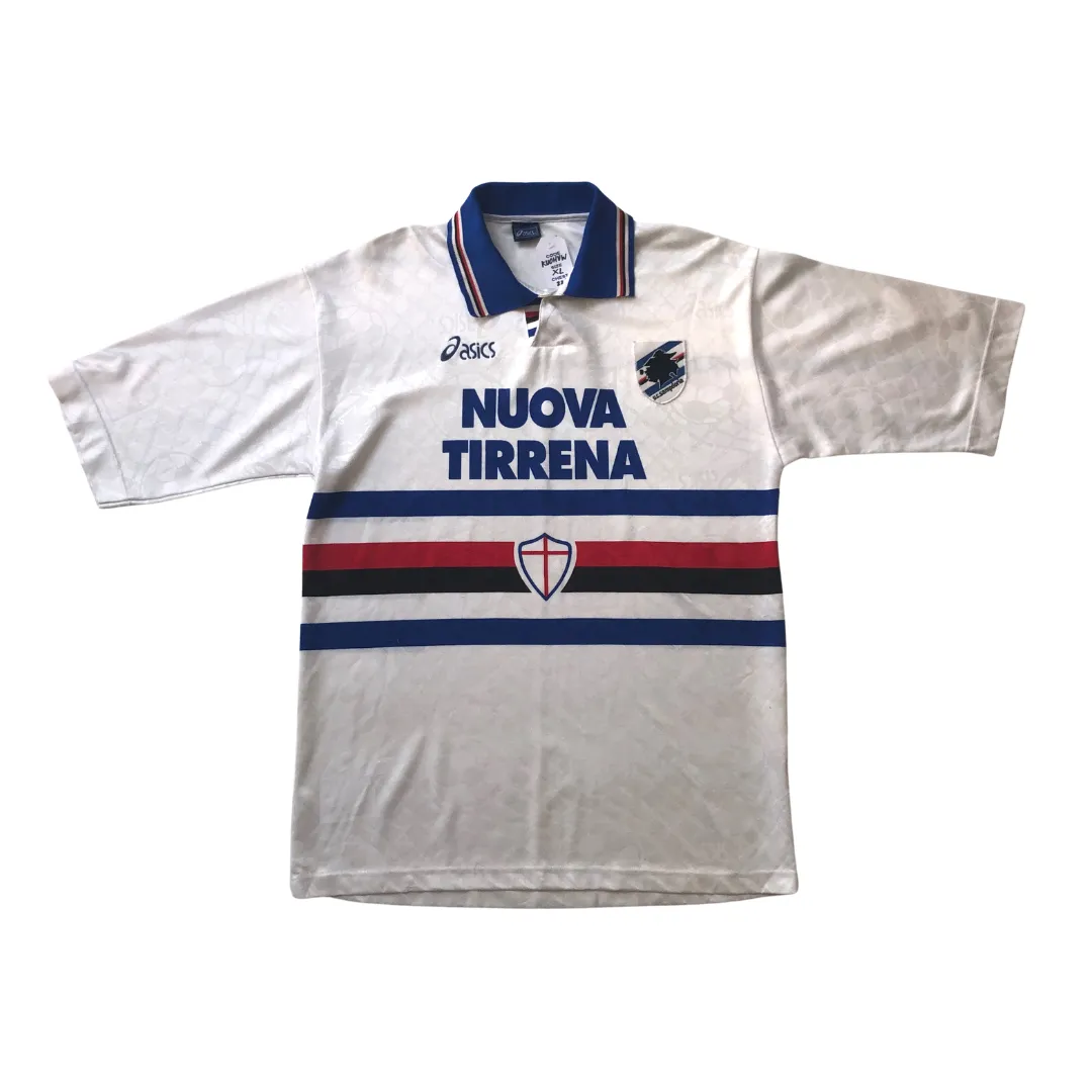 Sampdoria Original Asics 1995/1996 Away Vintage Football Shirt XL