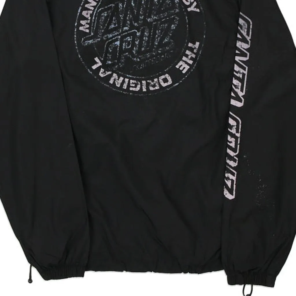 Santa Cruz Spellout Jacket - Small Black Polyester