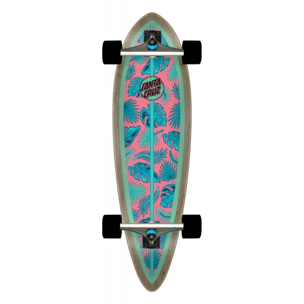 Santa Cruzer Factory Complete Skateboard Cabana Dot Pintail Multi 9.2 x 33