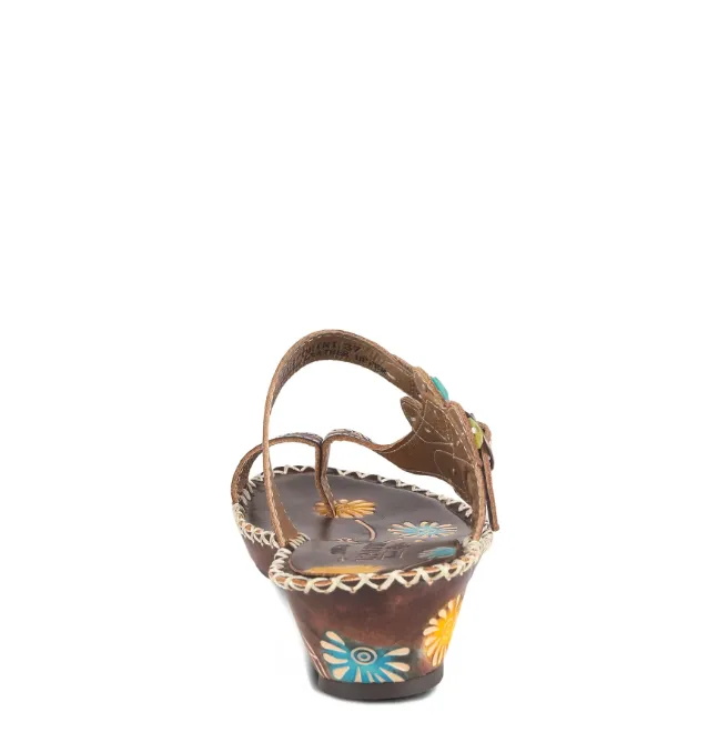  Santorini Slide Sandal in Brown CLOSEOUTS  