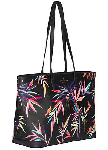 Sara Miller Black Bamboo Large Tote Bag | Grattan