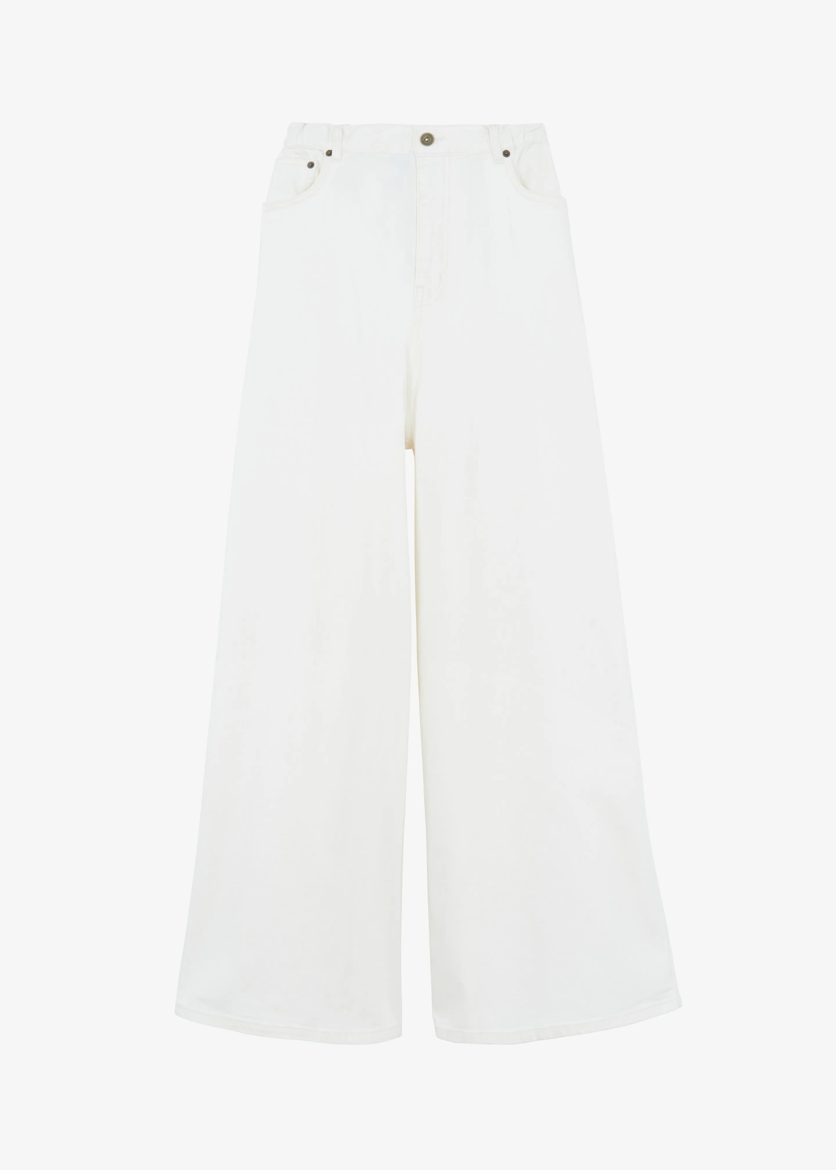 Sasha Wide Leg Jeans - Off White