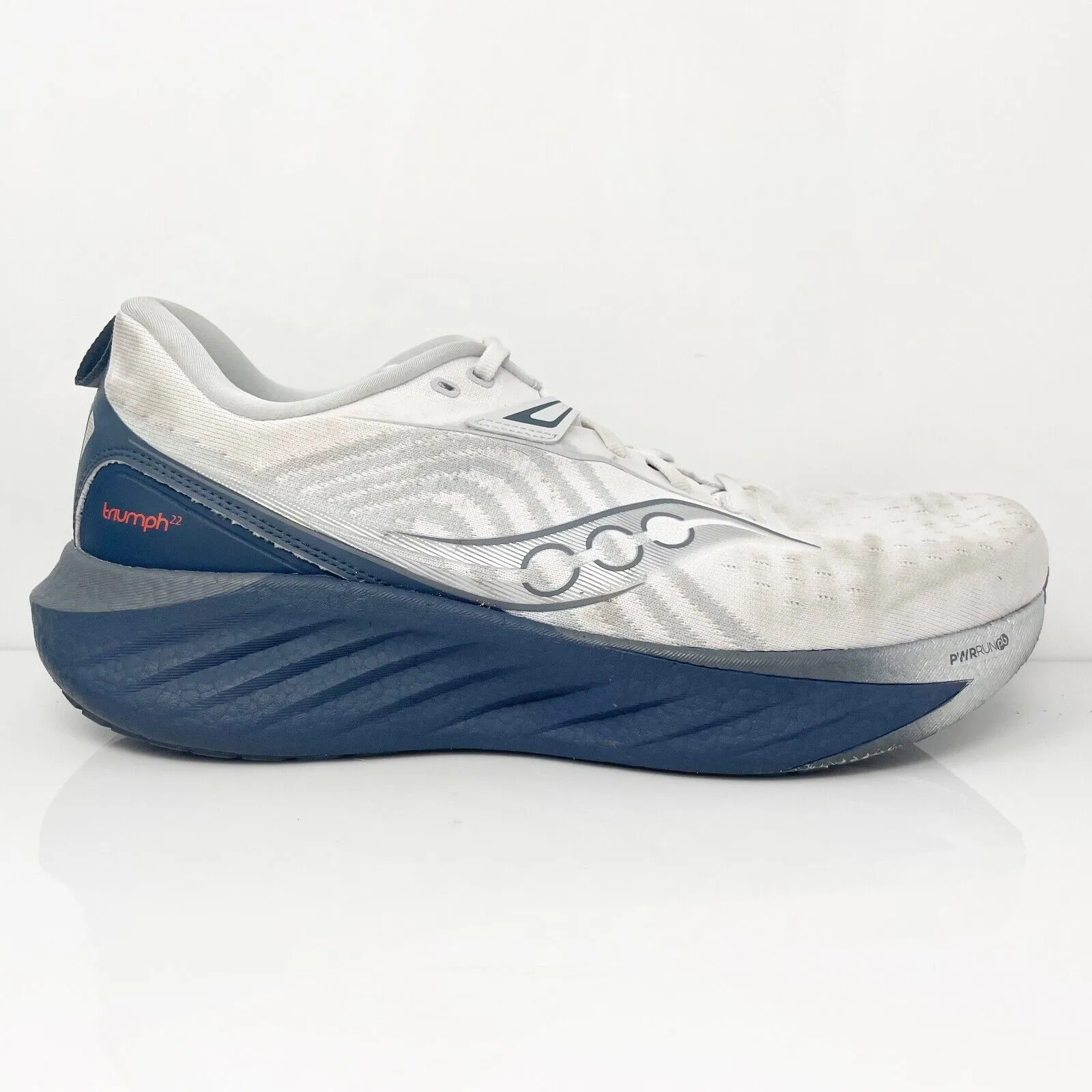 Saucony Mens Triumph 22 S20964-218 Gray Running Shoes Sneakers Size 13