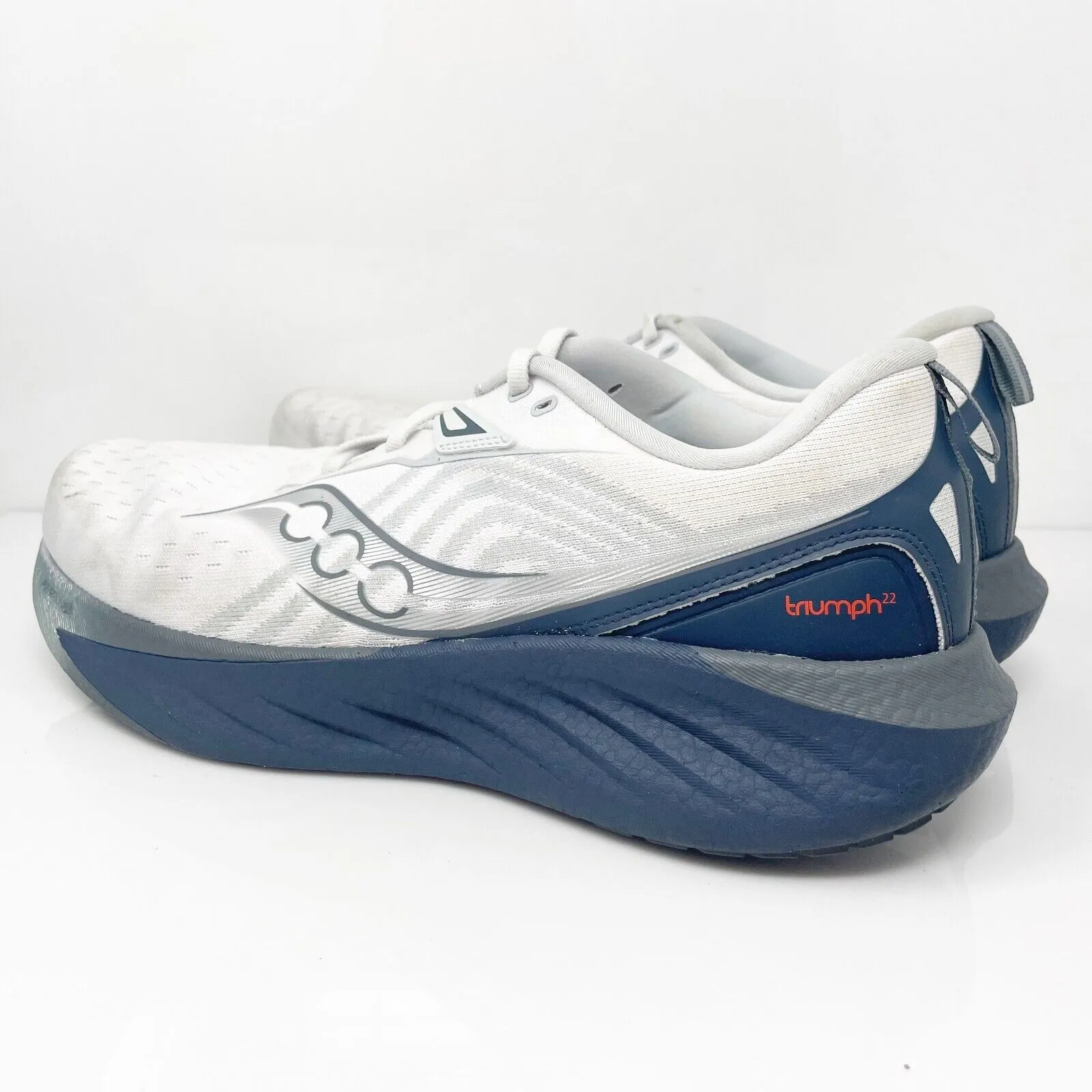 Saucony Mens Triumph 22 S20964-218 Gray Running Shoes Sneakers Size 13